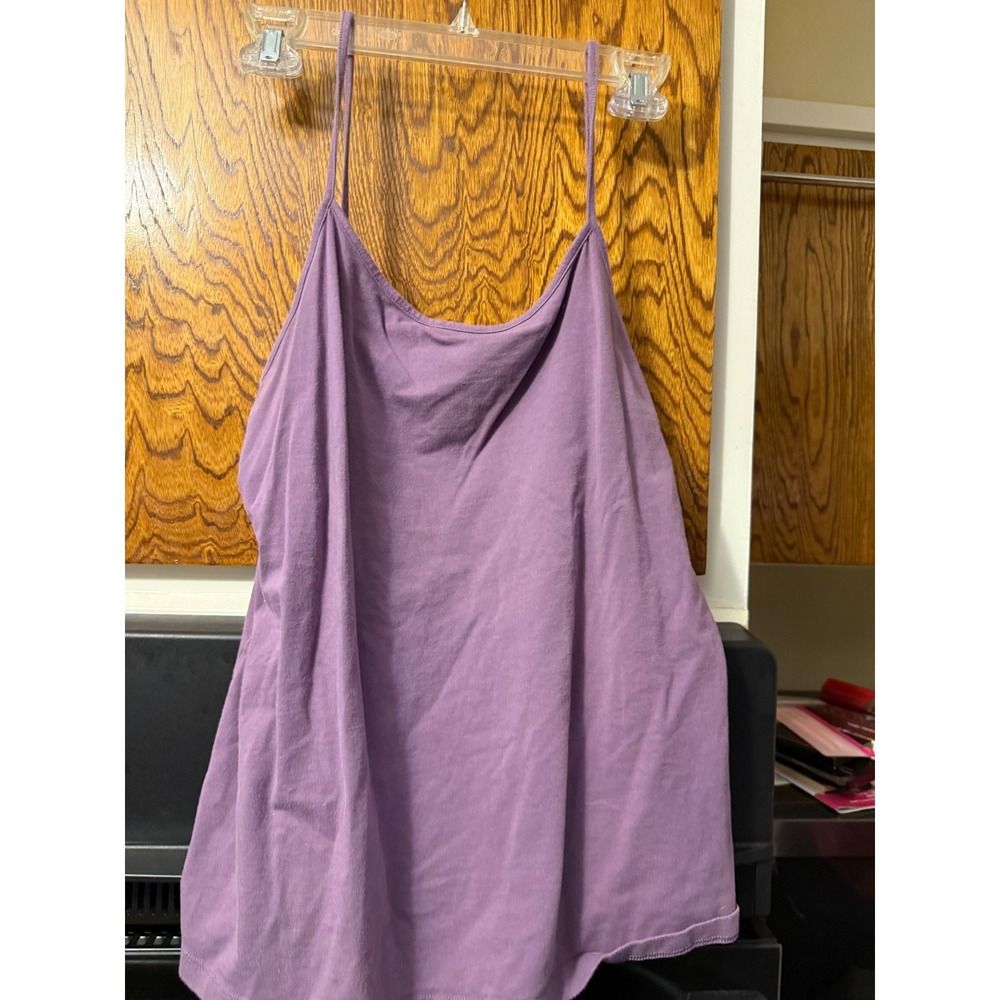 Faded Glory‎ Womens Purple Spaghetti Strap Camisole Tank Top Size XXL 20W